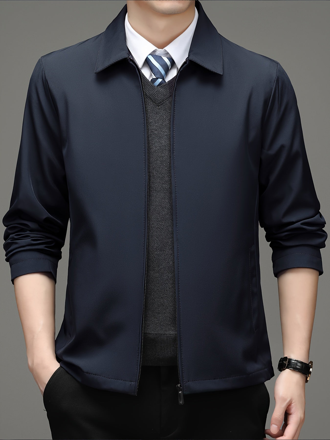 Business  Jacket In Solid Color