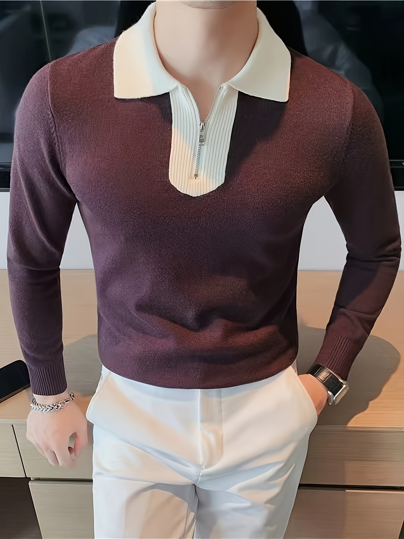 Pure Cotton Slim Sweater