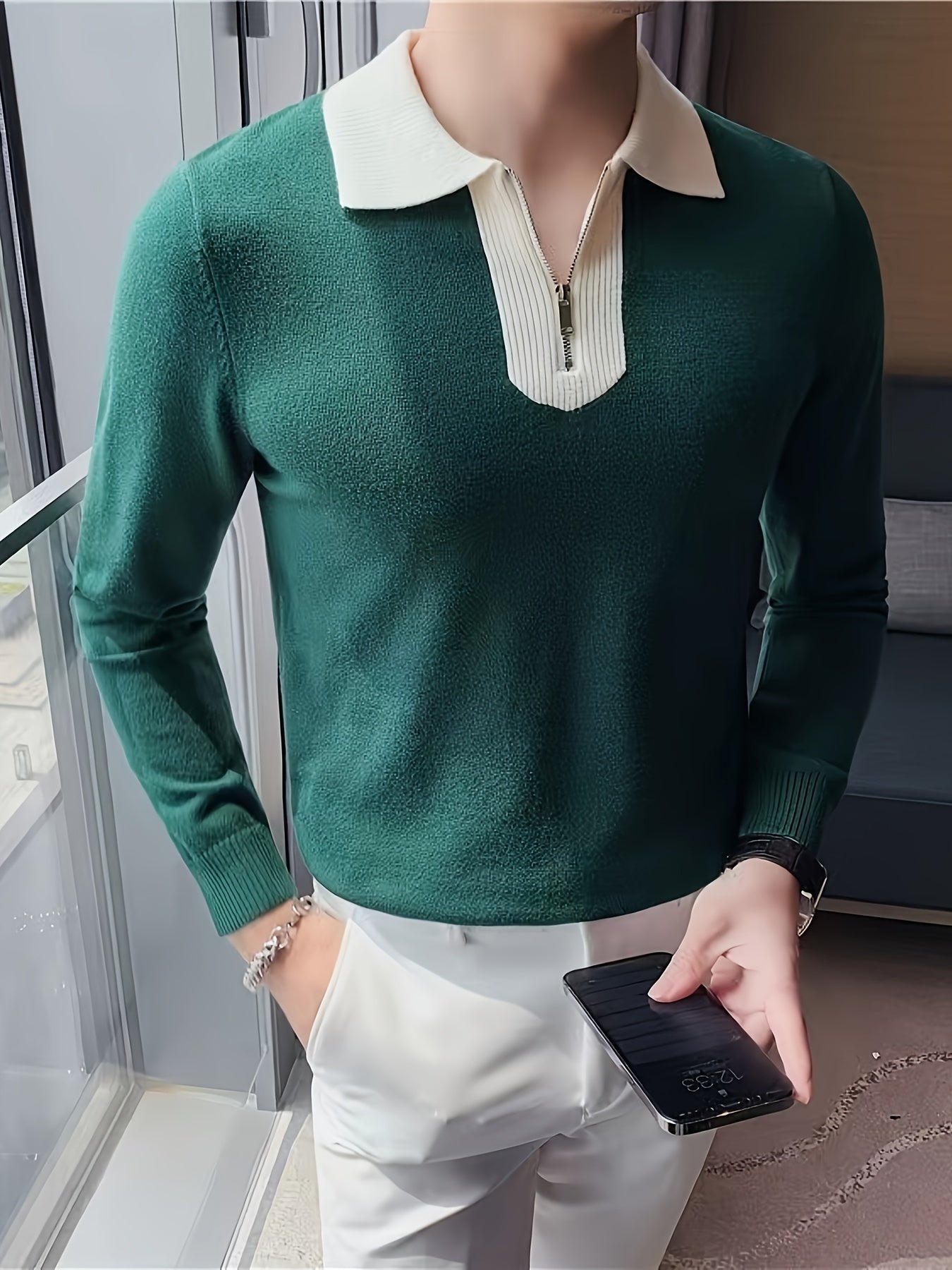 Pure Cotton Slim Sweater