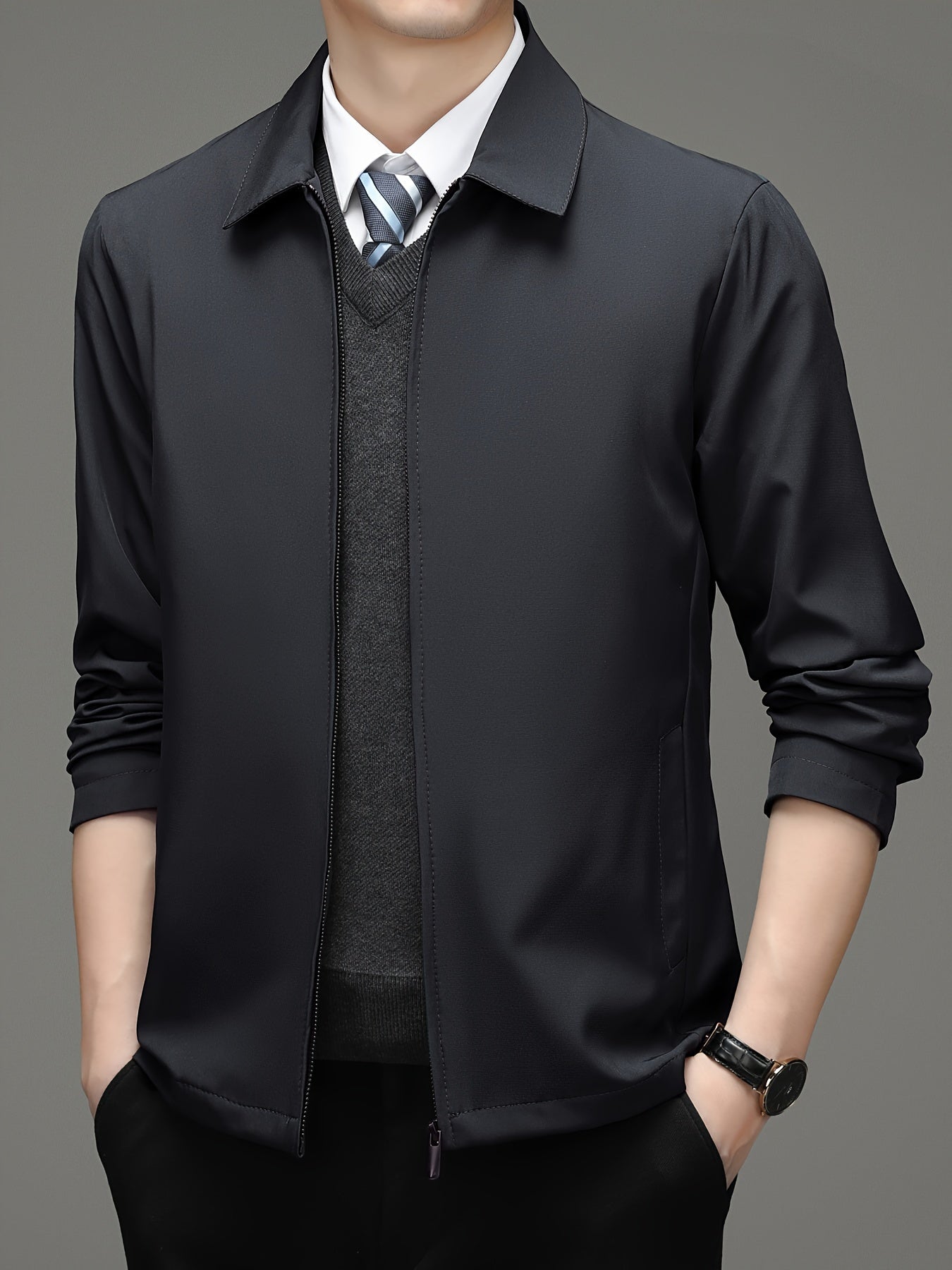 Business  Jacket In Solid Color