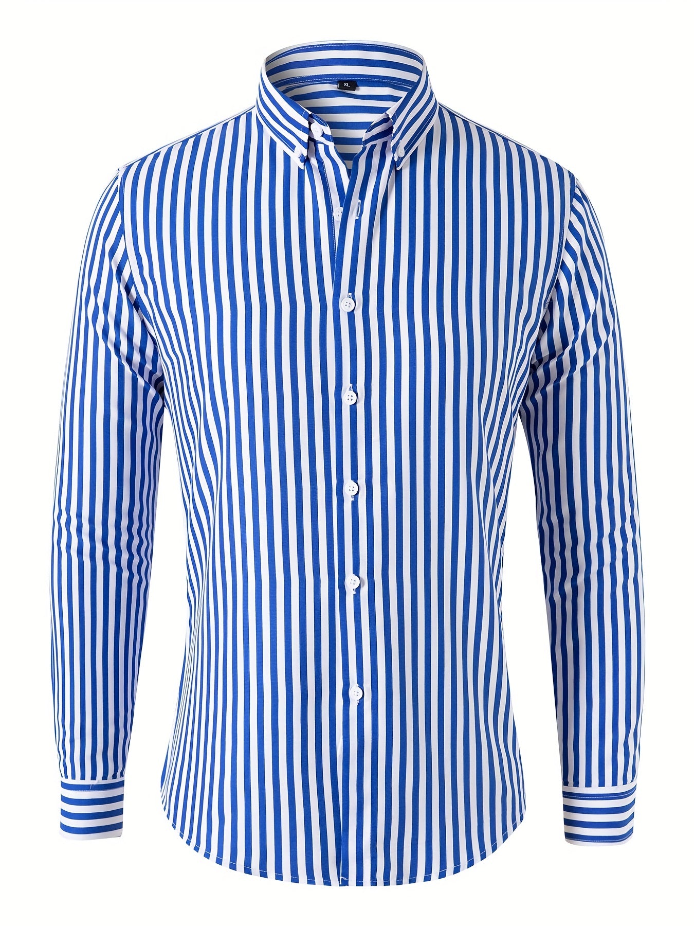 Men's Casual Long Sleeve stripped Shirt