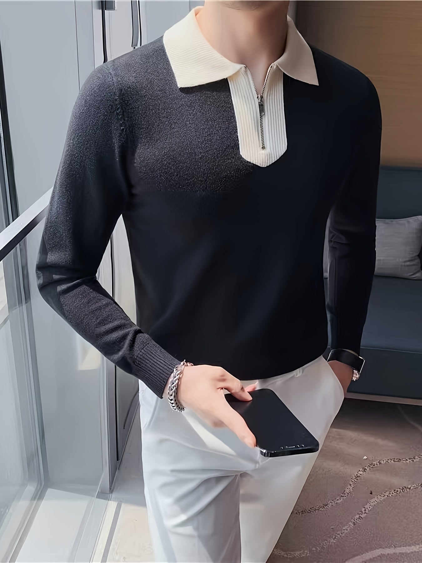 Pure Cotton Slim Sweater