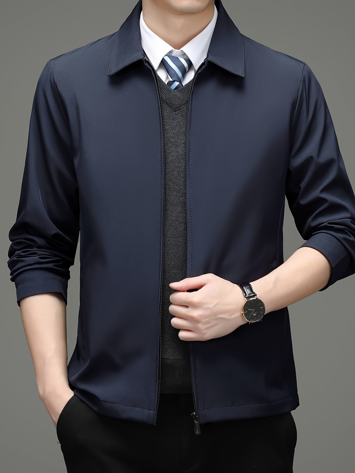 Business  Jacket In Solid Color