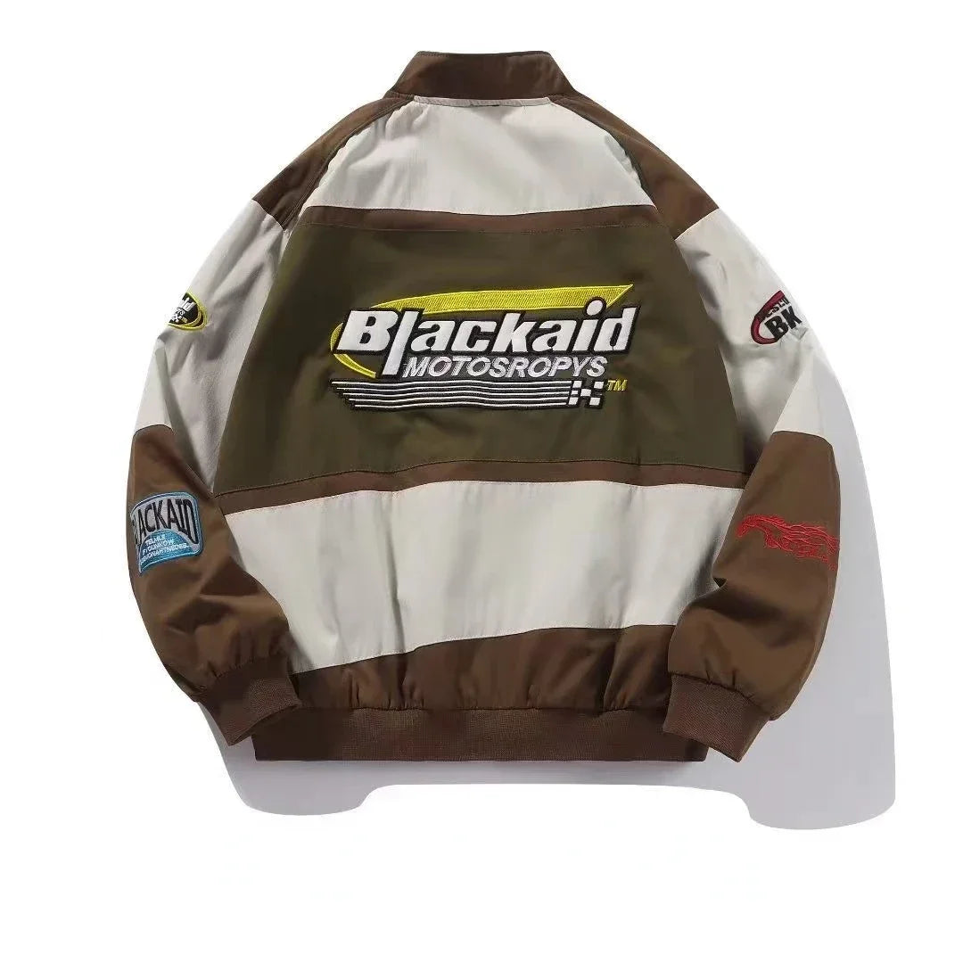 American retro street racing clothing  jacket