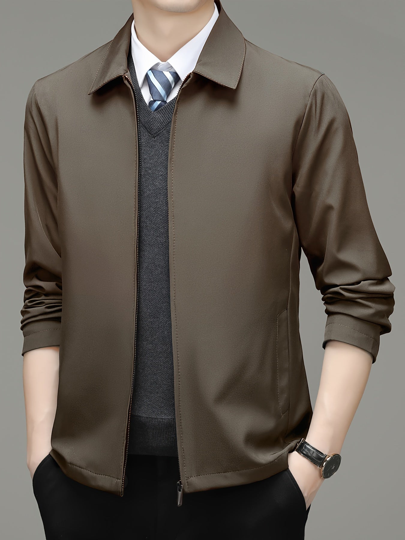 Business  Jacket In Solid Color