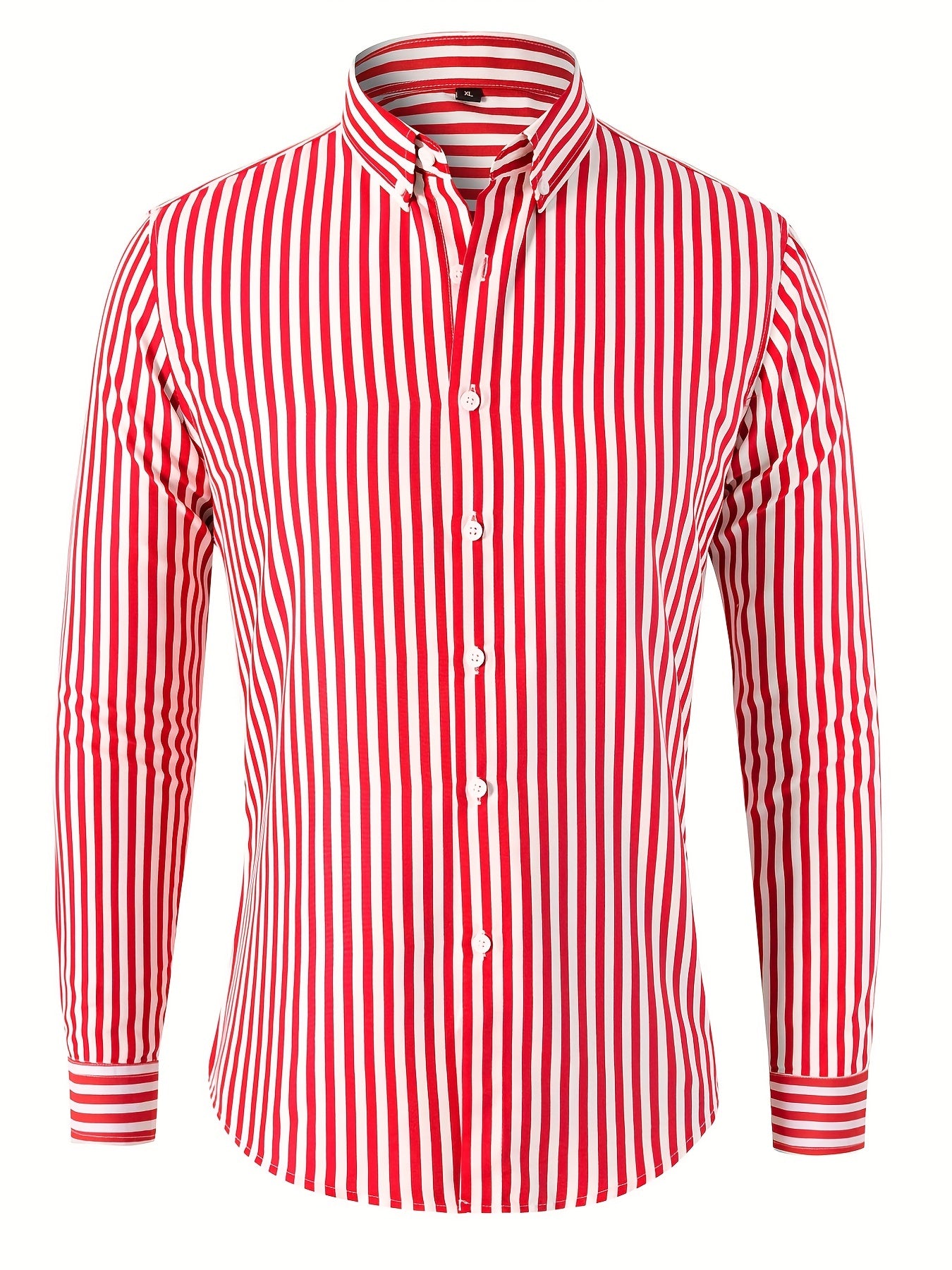 Men's Casual Long Sleeve stripped Shirt