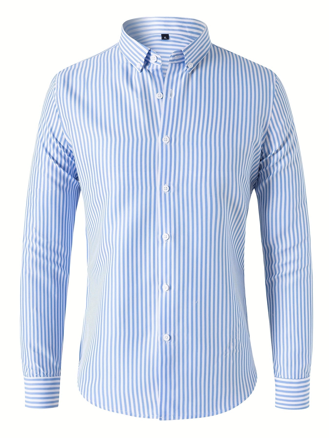 Men's Casual Long Sleeve stripped Shirt