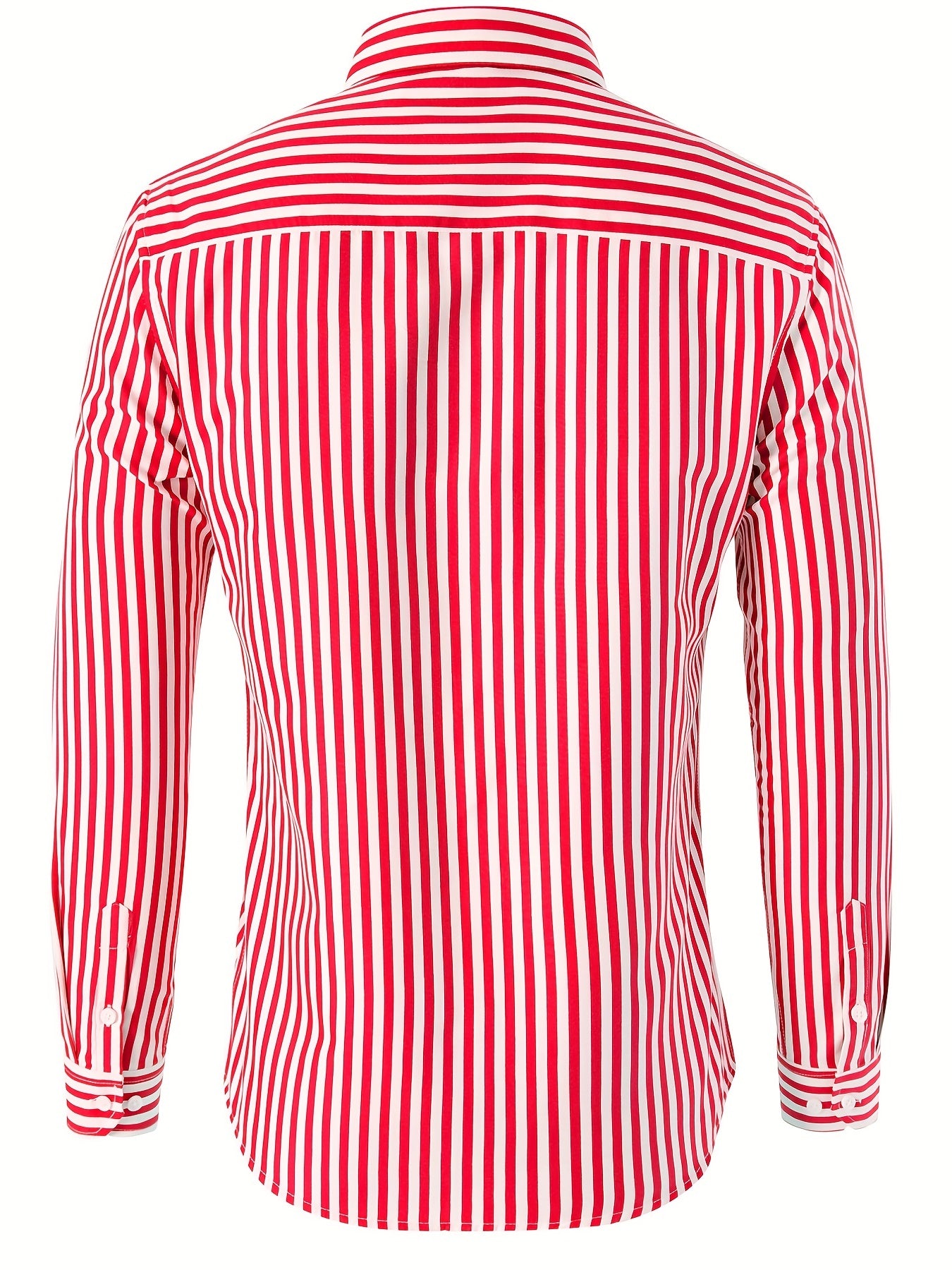 Men's Casual Long Sleeve stripped Shirt